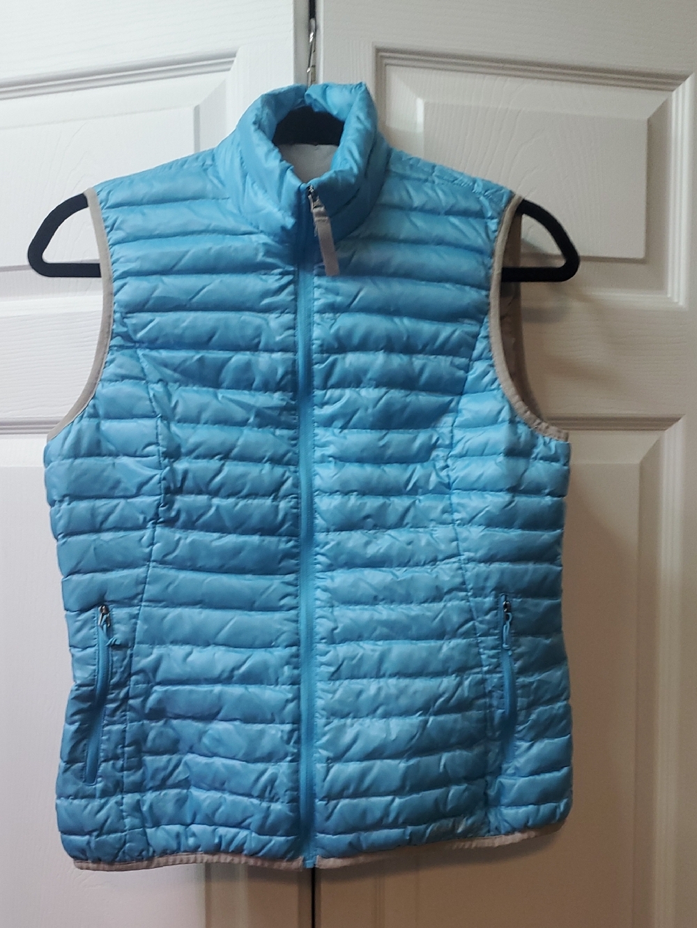 Eddie Bauer Light Blue Down Puffer Vest Size S